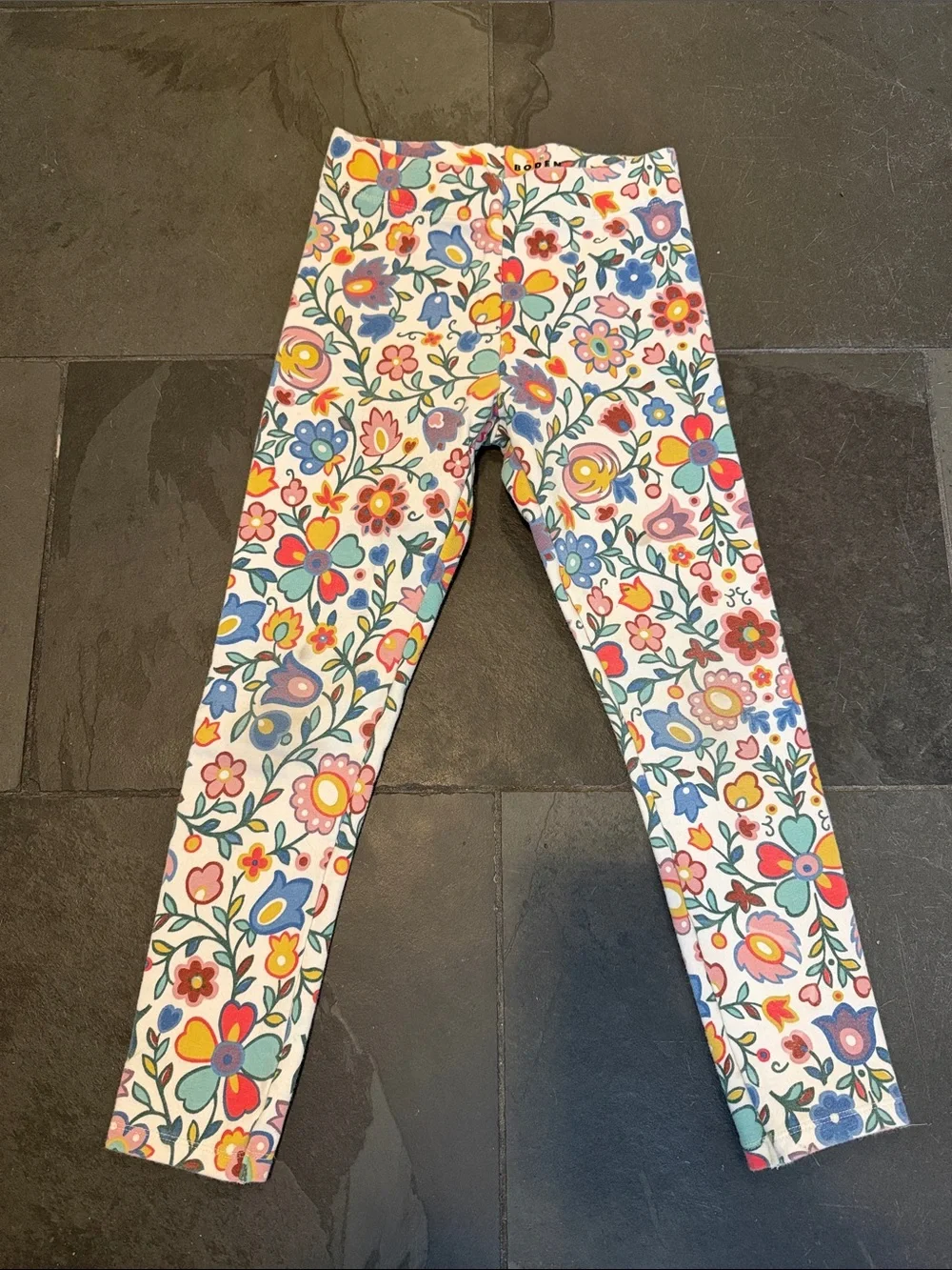 Mini Boden Girls Floral Print Leggings
